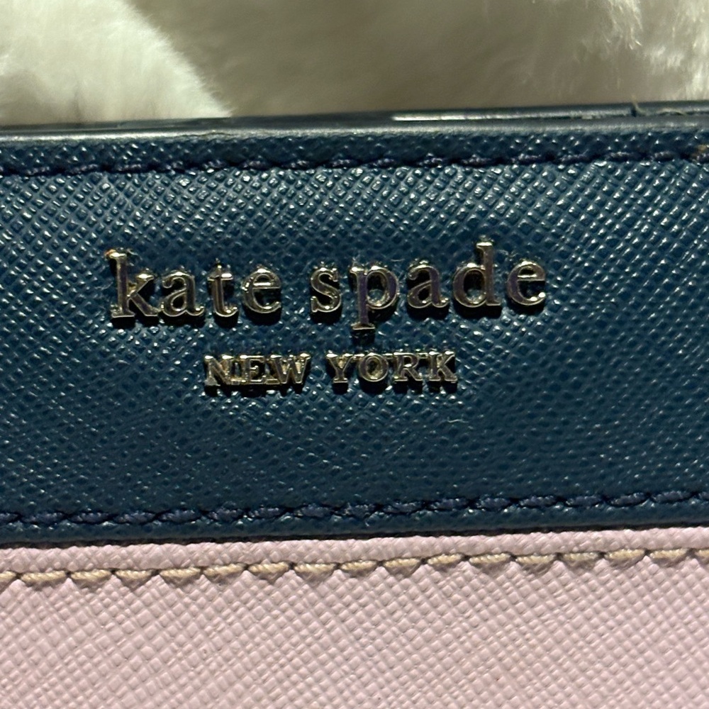 Kate Spade Blue and Lavender Wallet - Picture 2 of 6